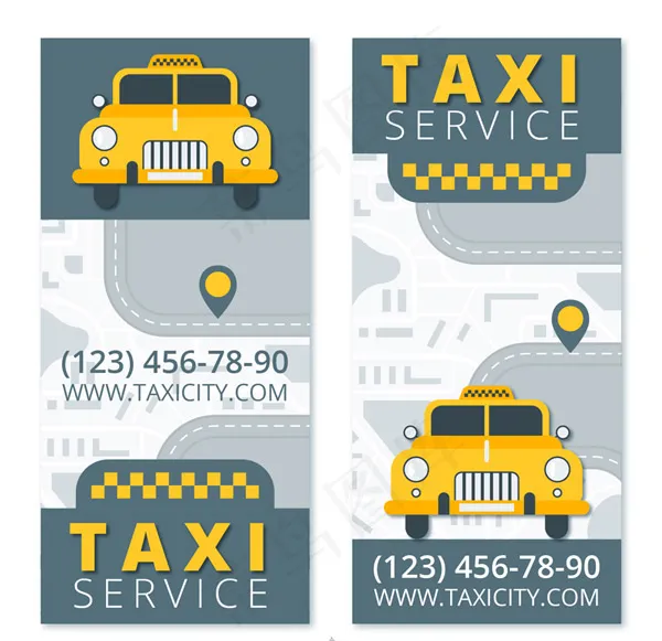 出租车bannerai矢量模版下载