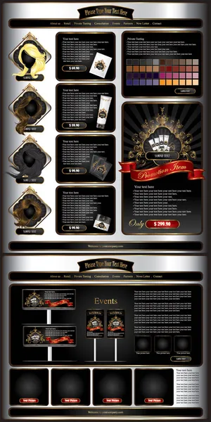 护肤品网页元素