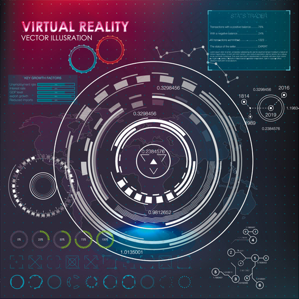 运动设计元素HUD