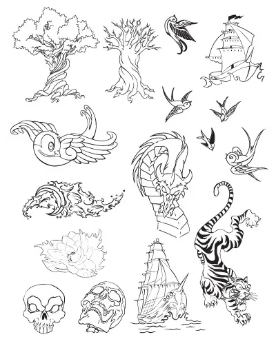 白描素材eps,ai矢量模版下载