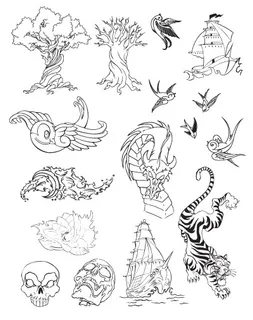 白描素材 白描素材