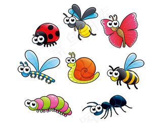 卡通昆虫