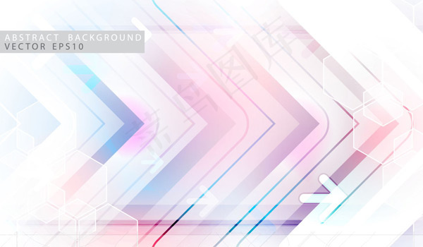 简约渐变箭头背景