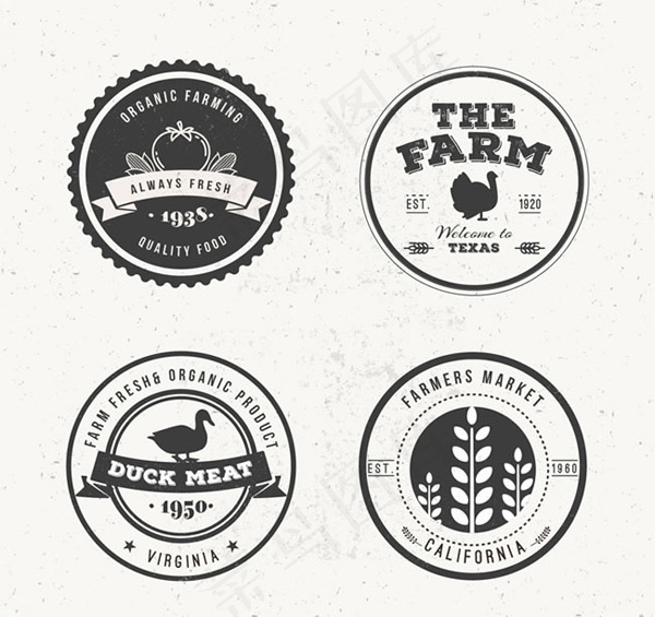 农场产品标签,免抠元素