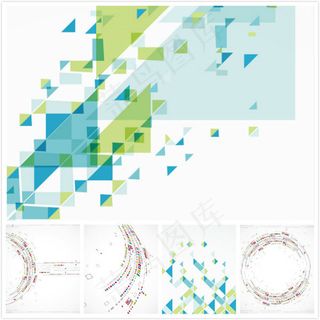 几何图形组合背景