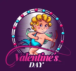 彩色情人节元素