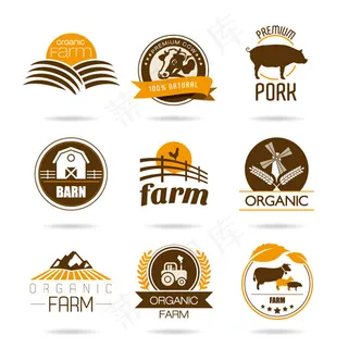 农产品标志矢量