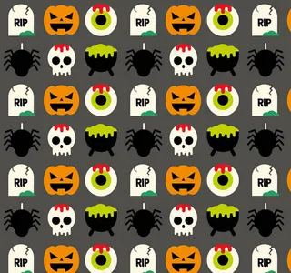 万圣元素无缝背景