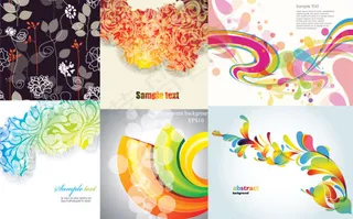 时尚的背景矢量,背景元素