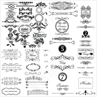 古典欧式花纹边框