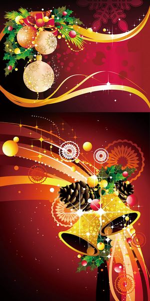 圣诞节装饰背景,背景元素