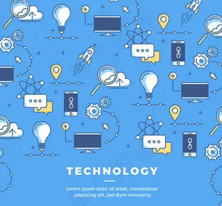 简洁科技元素,背景元素