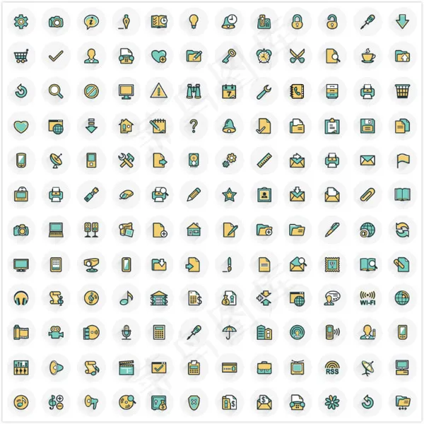 生活百科图标,免抠元素eps,ai矢量模版下载