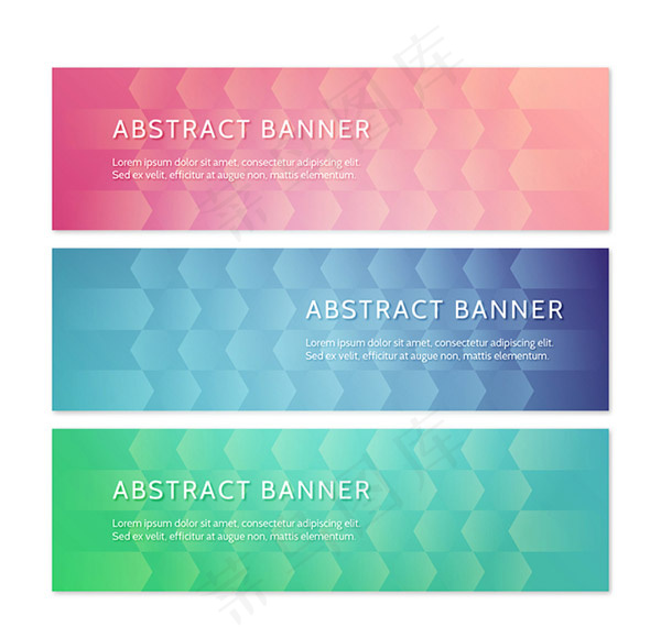 彩色banner矢量ai矢量模版下载