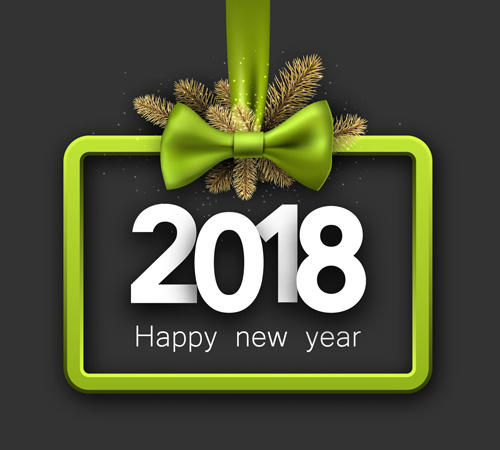 2018蝴蝶结数字eps,ai矢量模版下载