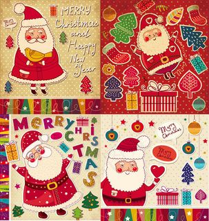 圣诞卡通标贴
