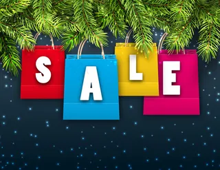 购物袋销售艺术字