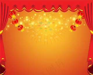 喜庆全家福背景