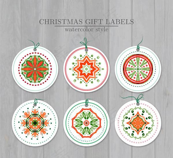 圣诞节礼品吊牌