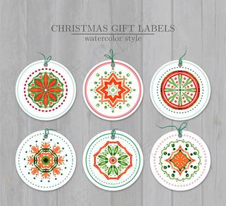 圣诞节礼品吊牌