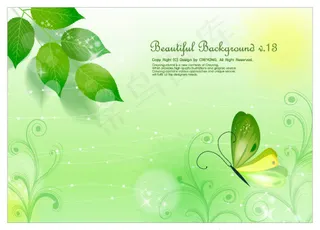 树叶蝴蝶与梦幻背