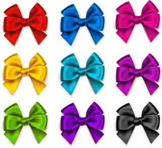 色彩鲜艳蝴蝶结