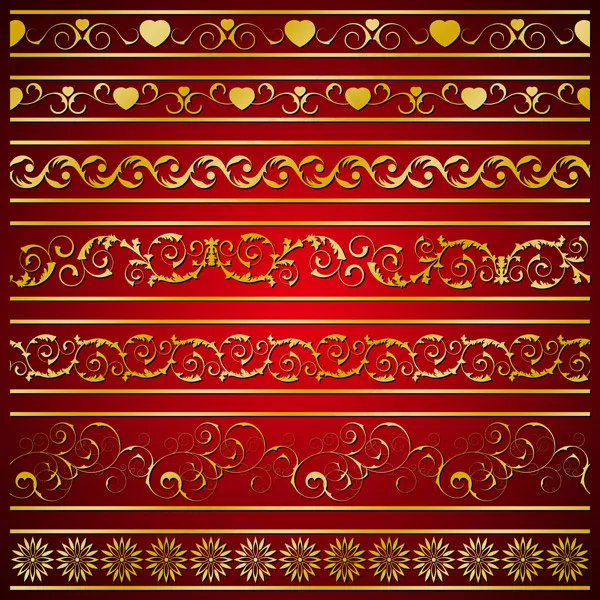 金色花纹边框(10833X10833(DPI:650))psd模版下载