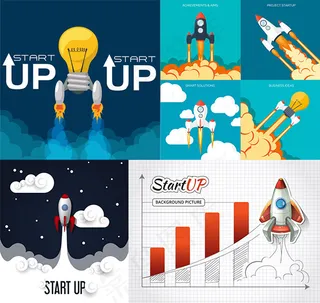 火箭发射图标,免抠元素