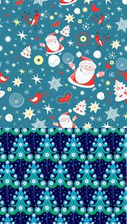 圣诞老人圣诞树背