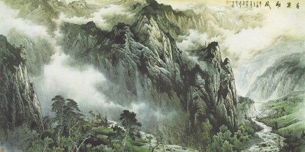 群山风景画