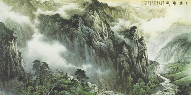 群山风景画 群山风景画