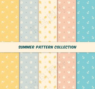 夏季元素无缝背景