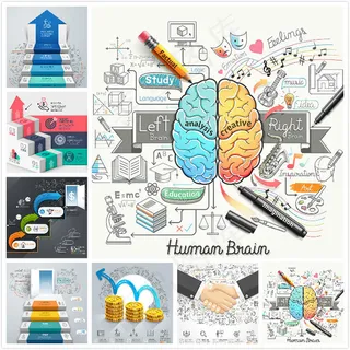 商务图表矢量素材