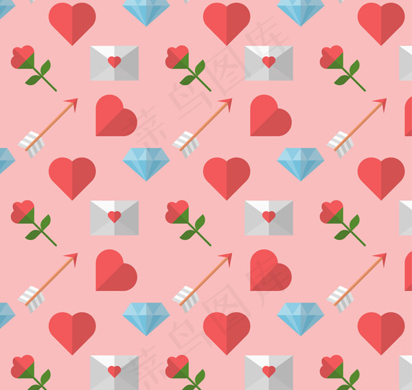 情人节元素背景