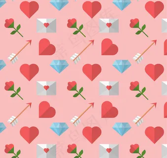情人节元素背景