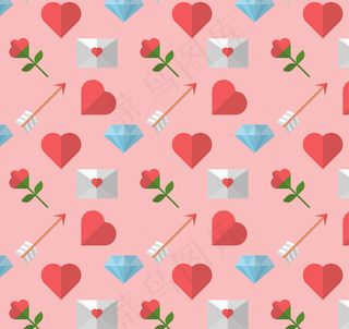 情人节元素背景