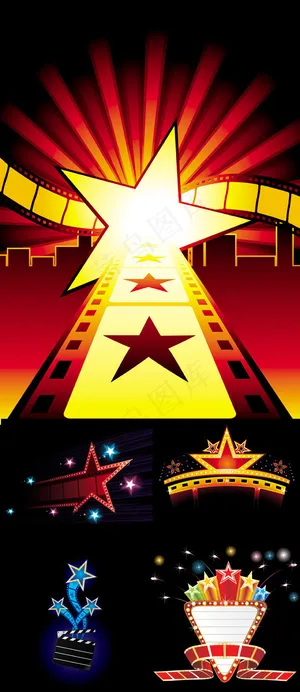 电影节背景矢量