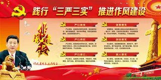 三严三实宣传展板