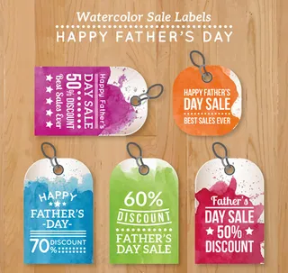 父亲节折扣吊牌