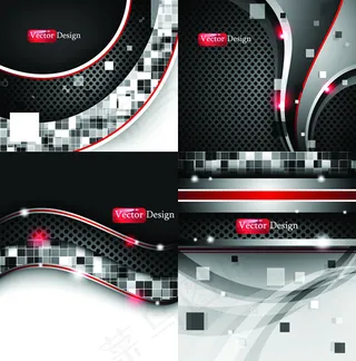 钢板格子流线背景,背景元素