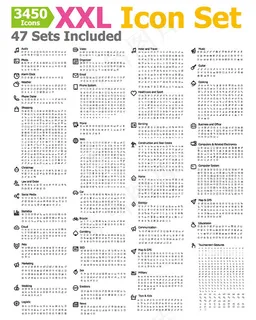 简约图标大全,免抠元素