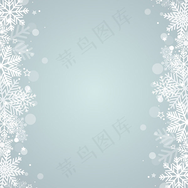 冬天雪花花纹背景eps,ai矢量模版下载