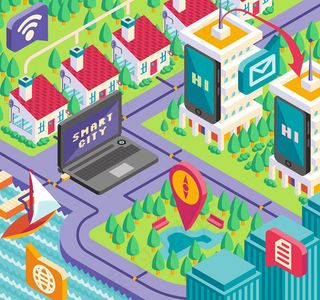 立体智慧城市风景