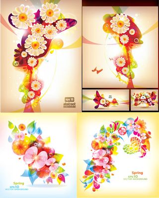 繁花似锦的纹样