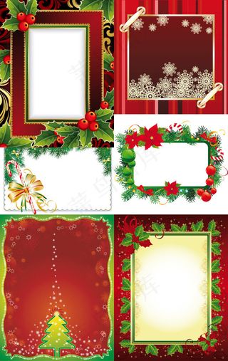 圣诞相框矢量