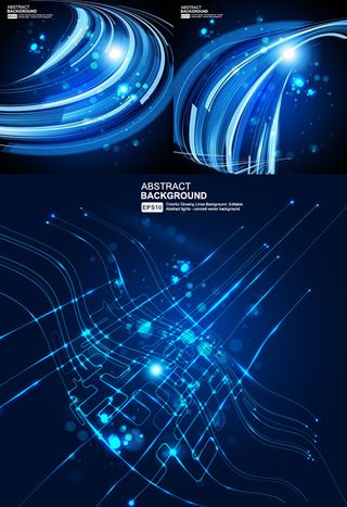 深蓝科技背景,背景元素