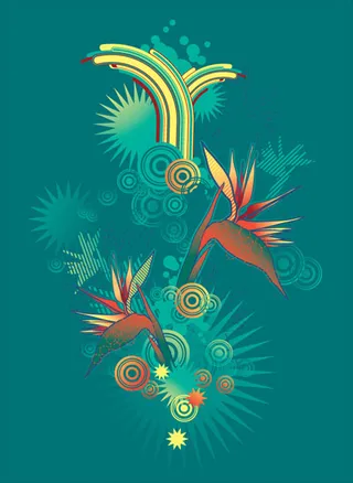 时尚缤纷的花纹1