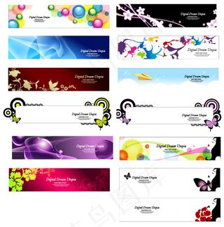 时尚花纹BANNER-1