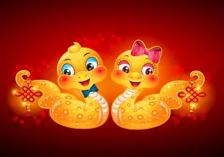 新年卡通蛇图片 新年卡通蛇图片