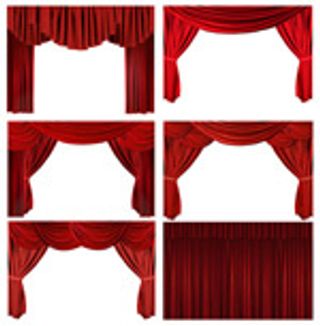 红色舞台幕布2